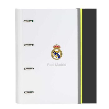 Carpeta Real Madrid Equip. 25/26 4 Anillas 35mm Blanca SAFTA Oficial