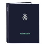 Carpeta Real Madrid 2ª Equipación 25/26 Folio 4 Anillas Azul