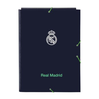 Real Madrid 2ª Equipación 25/26 Carpeta Folio 3 Solapas Azul Marino Pack 2