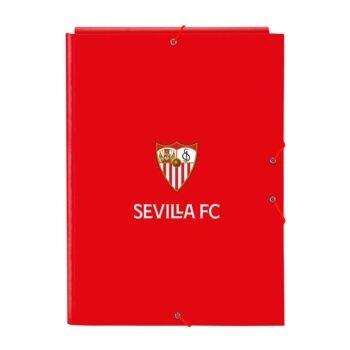 LaLiga Sevilla Fc Carpeta Folio 3 Solapas Rojo Escolar SAFTA - Pack 2 Unidades