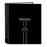 Kappa Dark Carpeta 4 Anillas Lomo Ancho Negra - SAFTA