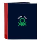 Benetton Together Carpeta F4 Lomo Ancho Azul Marino SAFTA Oficial