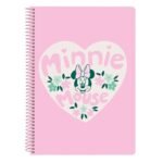 Disney Minnie Mouse Minty Libreta Cuarto 80H Tapas Duras Rosa Floral