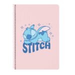 Libreta Folio Disney Stitch Ohana Azul/Claro 80 Hojas SAFTA