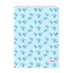 Disney Lilo & Stitch Ohana Carpeta Folio 3 Solapas Azul Claro