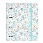 Moos Fiori Carpeta A4 4 Anillas Escolar Multicolor