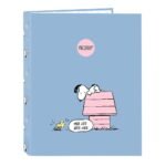 Snoopy Carpeta Folio 4 Anillas Denim | SAFTA Original