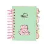 Pembe "The Pink Cat" Bloc de Notas A7 MULTICOLOR con Separadores
