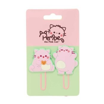 Pembe The Pink Cat Clips Divertidos Escolares Multicolor SAFTA