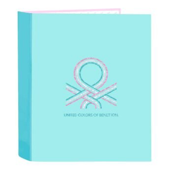 Benetton Dolce Carpeta Folio 4 Anillas Lomo Ancho MULTICOLOR