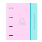 Carpeta Escolar Benetton Dolce A4 4 Anillas 35mm Multicolor SAFTA