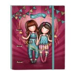 Gorjuss Fairground "Fireworks" Carpeta Escolar Granate 4 Anillas 30mm A4