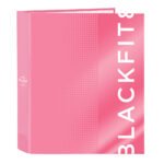 Blackfit8 Glow Up Carpeta F4 Anillas Lomo Ancho ROSA