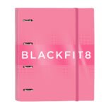 Blackfit8 Glow Up Carpeta A4 Rosa Oficial SAFTA 4 Anillas Escolar