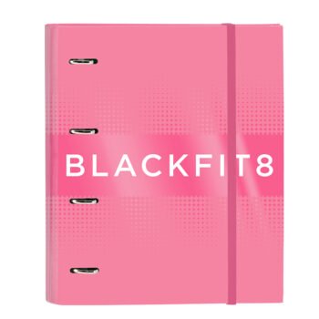 Blackfit8 Glow Up Carpeta A4 Rosa Oficial SAFTA 4 Anillas Escolar
