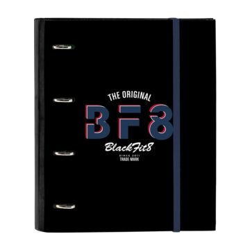 Blackfit8 Urban Carpeta Escolar A4 4 Anillas NEGRO/AZUL