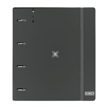 Munich Lagoon Carpeblock Negro A4 con Recambio y 4 Anillas