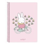 Miffy Flores Bloc A6 120 Hojas Rosa Palo SAFTA - Pack 5 Escolar