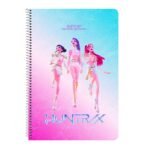 K-Pop Demon Hunters Stationery Libreta Folio Tapas Duras FUCHSIA SAFTA