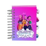 K-Pop Demon Hunters Stationery Bloc de Notas A7 Fuchsia/Azul
