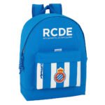 Mochila Rcd Espanyol LaLiga Oficial Blanca y Azul SAFTA