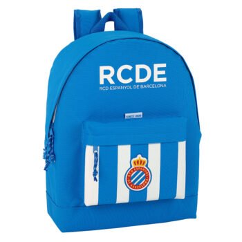 Mochila Rcd Espanyol LaLiga Oficial Blanca y Azul SAFTA