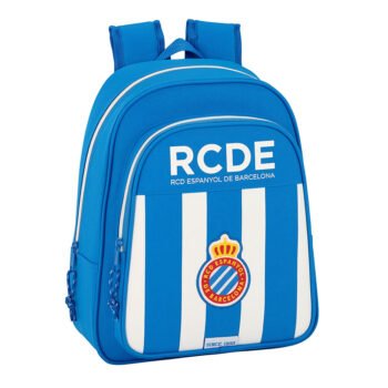 Mochila Infantil Adaptable Carro RCD Espanyol LaLiga Blanco/Azul SAFTA