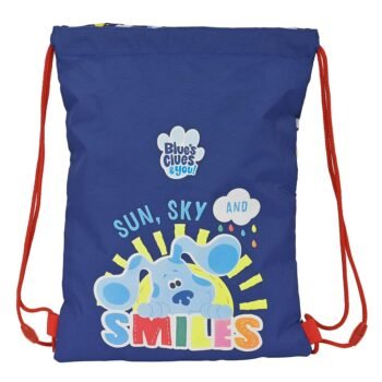Saco Plano Junior Blues Clues Oficial Azul SAFTA Escolar