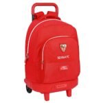 Sevilla Fc Mochila Grande con Ruedas Extraíble Compact ROJA Safta