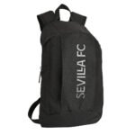 Sevilla FC Teen Mini Mochila Vertical Negra | SAFTA LaLiga Oficial