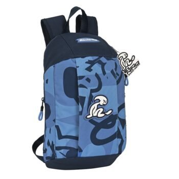 El Niño Bahia Mini Mochila Azul SAFTA Cremallera Vertical – Escolar Infantil