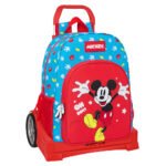 Disney Mickey Fantastic Mochila con Carro Extraíble SAFTA AZUL/ROJO