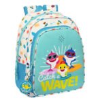 Baby Shark Surfing Mochila Infantil Musical Adaptable Carro SAFTA Azul