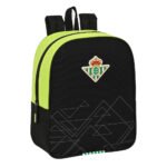 Mochila Guardería Real Betis LaLiga Negra y Verde Adaptable a Carro
