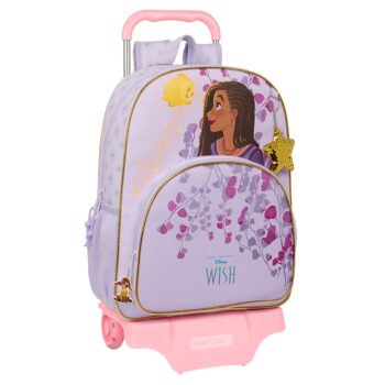 Wish Mochila con Carro Extraíble LILA SAFTA Infantil