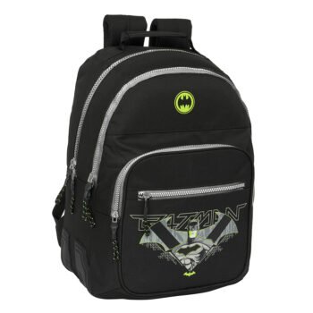 Mochila Doble SAFTA Batman Game Over Adapt. Carro Negro Oficial DC