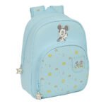 Mochila Infantil Mickey Mouse Baby Disney Adaptable Carro SAFTA Azul/Claro
