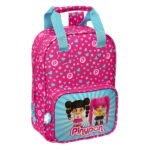 Pinypon Mochila Infantil Adaptable SAFTA Carro Rosa/Azul