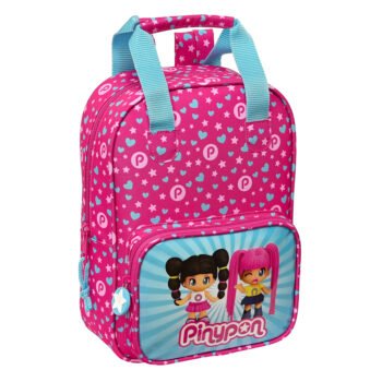 Pinypon Mochila Infantil Adaptable SAFTA Carro Rosa/Azul