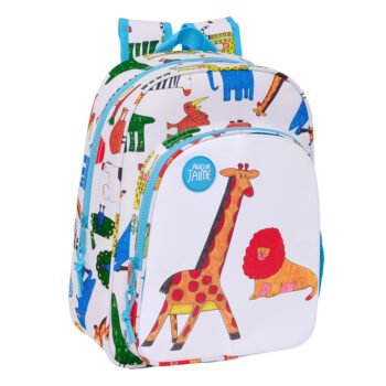Algo De Jaime Mochila Infantil Adaptable Carro Bolsillo Intercambiable Blanco