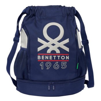 Benetton Varsity Saco Mochila Azul Marino