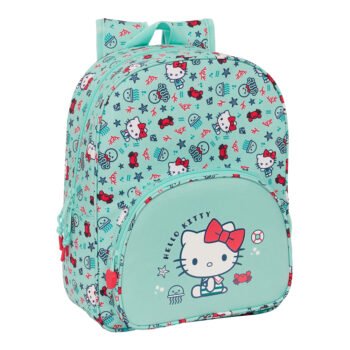 Hello Kitty Sea Lovers Mochila Escolar Adaptable Carro TURQUESA
