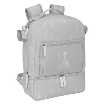 Sophie La Girafe Mum Mochila Accesorios Bebé Gris Piedra Reciclada
