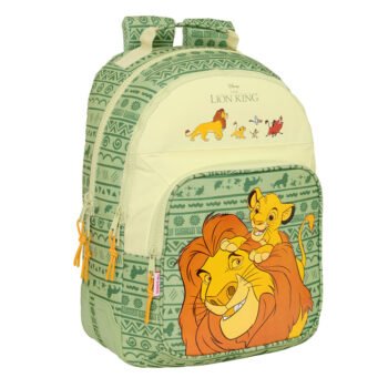 Mochila Doble Disney El Rey Leon Mufasa Adapt.Carro VERDE/BEIGE