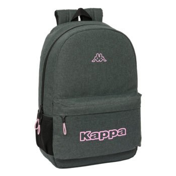 Kappa Silver Pink - Mochila Escolar Adaptable a Carro Gris Melange