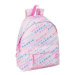 Barbie Logomania Mochila Rosa Palo Infantil Oficial SAFTA