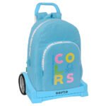 Benetton "Spring" Mochila con Carro Evolution Celeste