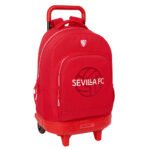 Mochila con Ruedas Sevilla FC LaLiga Extraíble Compacta Roja