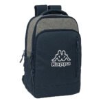 Kappa Dark Navy Mochila Portátil 15,6" Business USB Gris/Azul