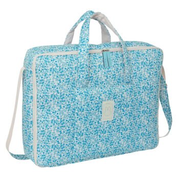 Maleta Maternal Miffy Mum Garden Turquesa Floral - SuperMochilas SAFTA